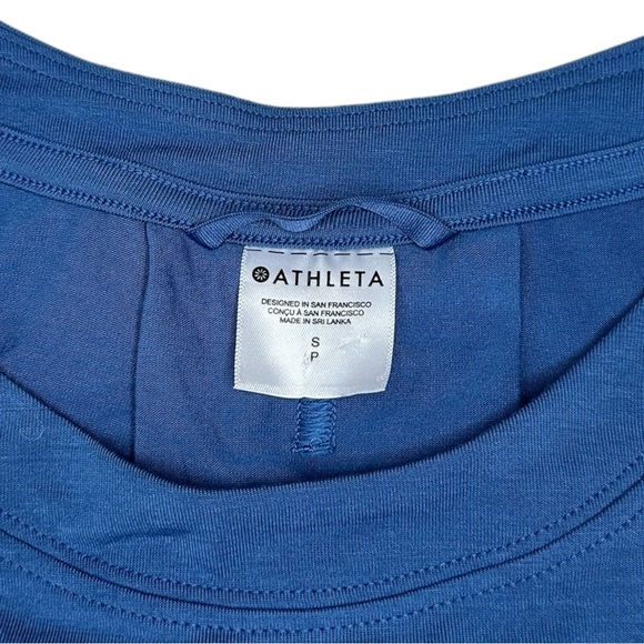 Athleta Blue Active Yoga Tank Racerback Size S Petite - Picture 3 of 7